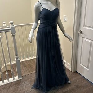 Sorella Vita full length strapless or with straps slate gown in size 12